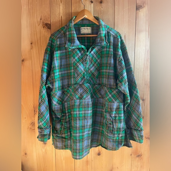 Free People We The Free Wind River Plaid Flannel Pullover Shacket - Picture 3 of 6